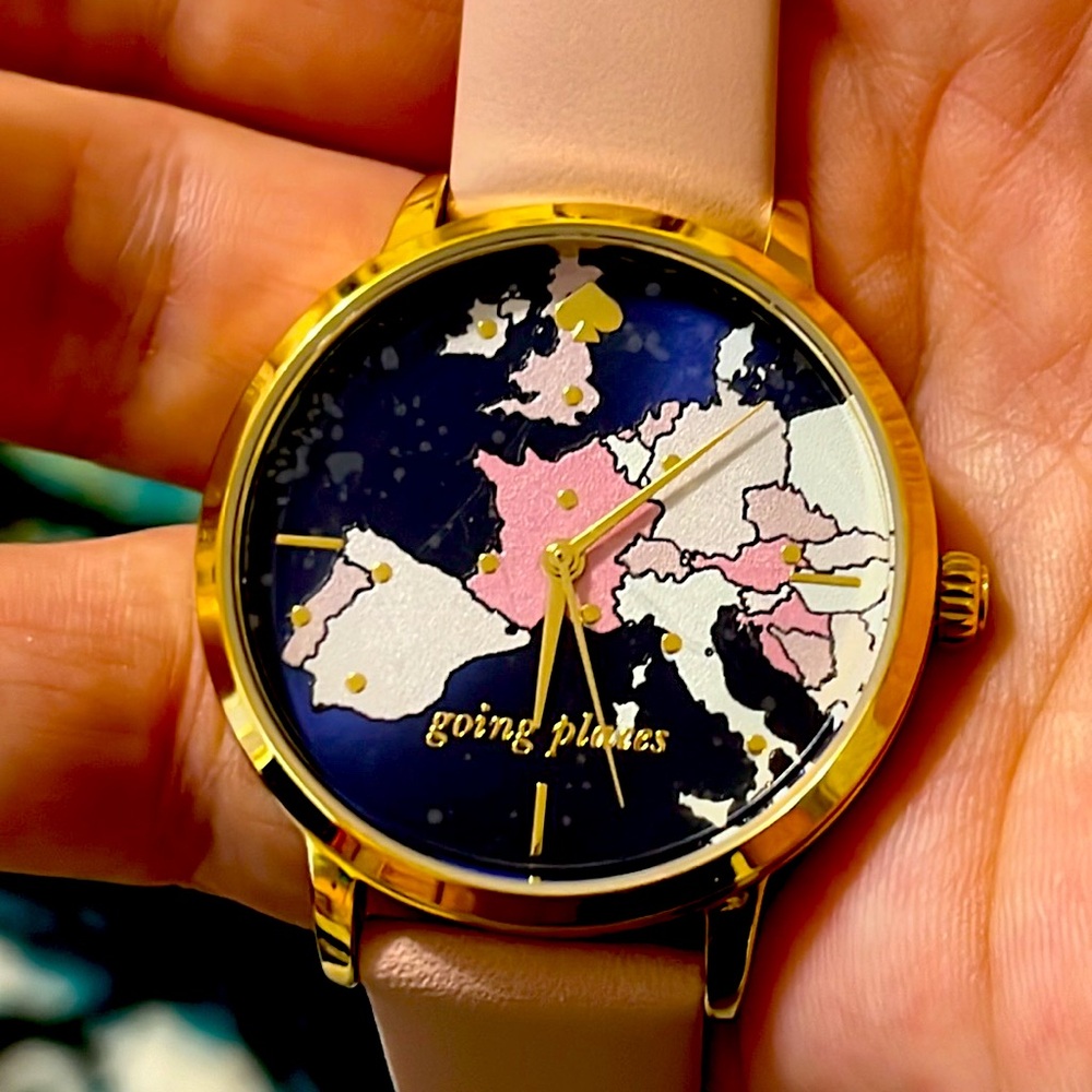 Kate Spade map of Europe watch. Never worn. Tags still attached
